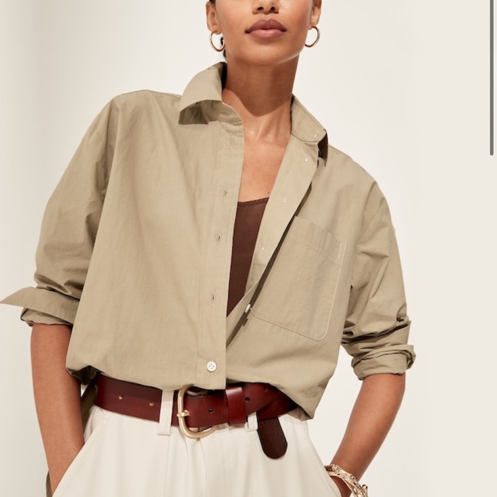 NWT Oversized Poplin Shirt